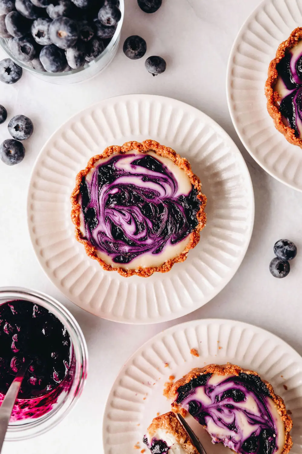 Blueberry Lemon Cheesecake Tarts Recipe