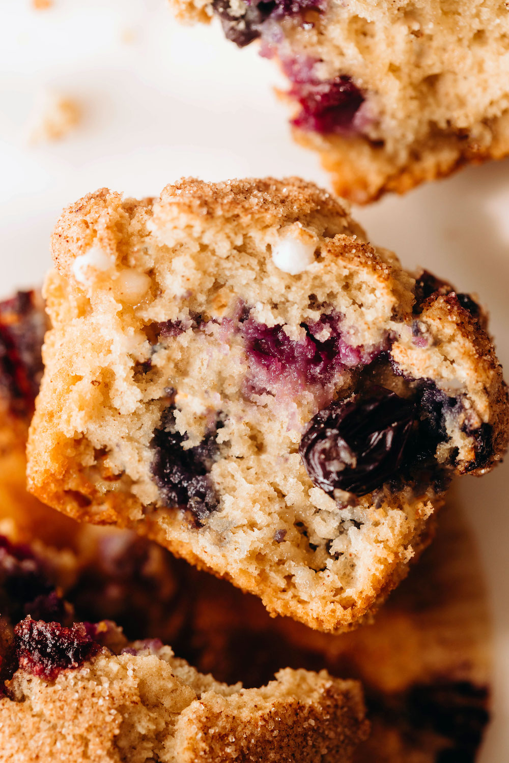 Blueberry White Chocolate Muffins (vegan + gluten-free)