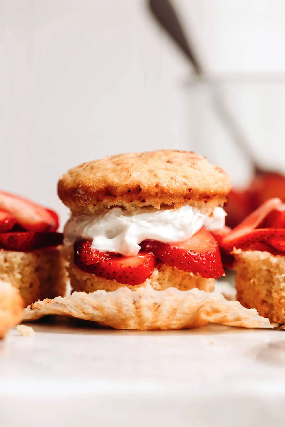 Vegan Strawberry Shortcake Muffins