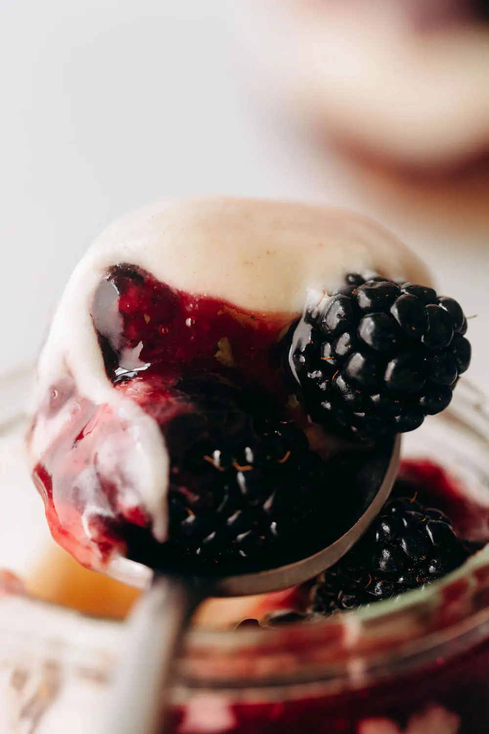 White Chocolate Blackberry Parfaits (dairy-free)