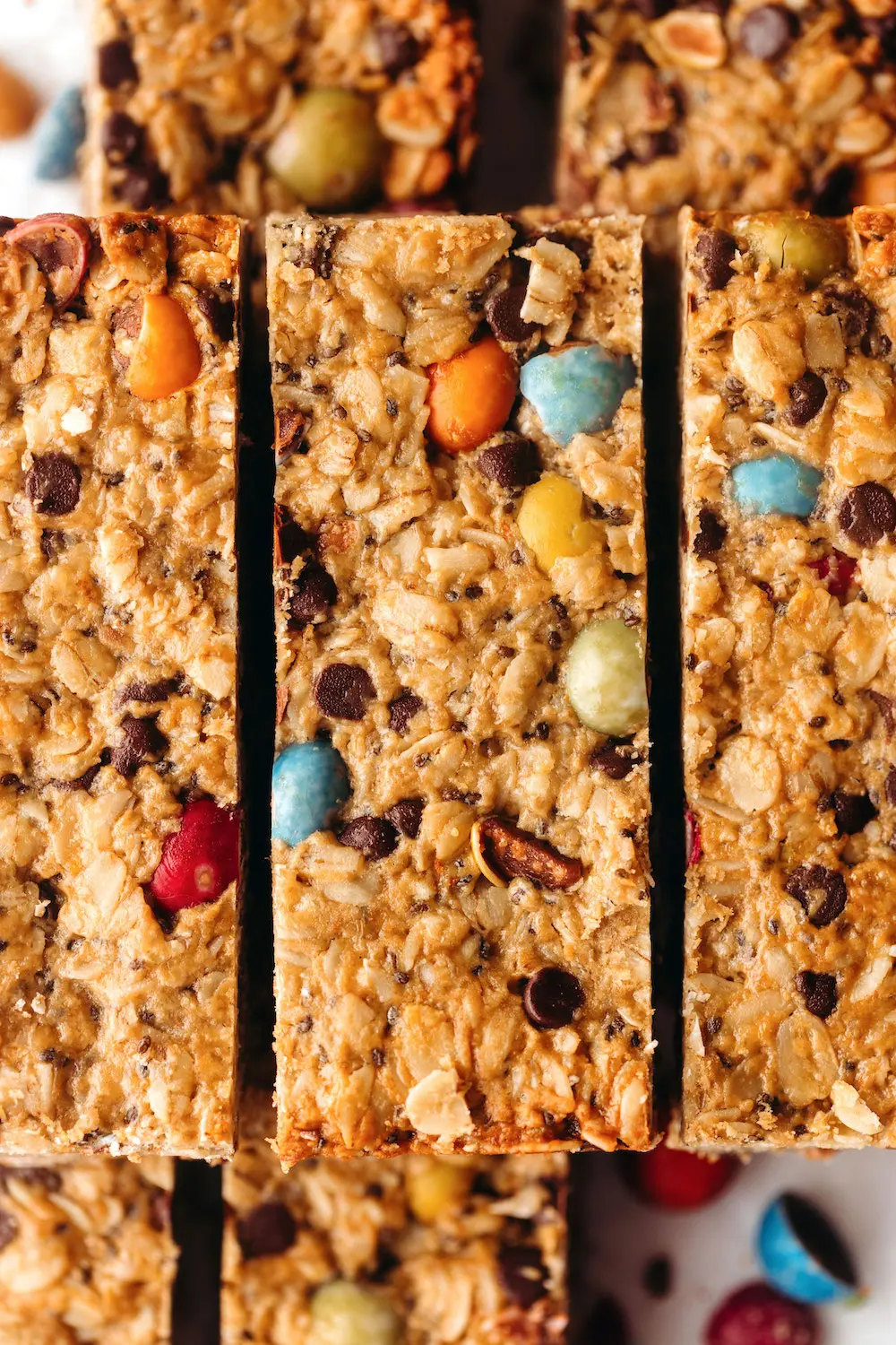 Monster Cookie Granola Bars 10