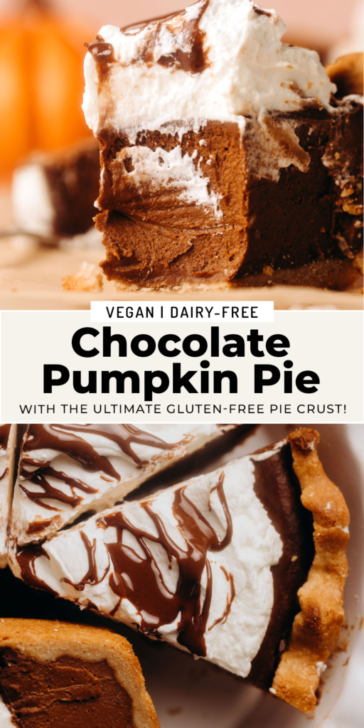 Chocolate Pumpkin Pie (vegan + gluten-free)