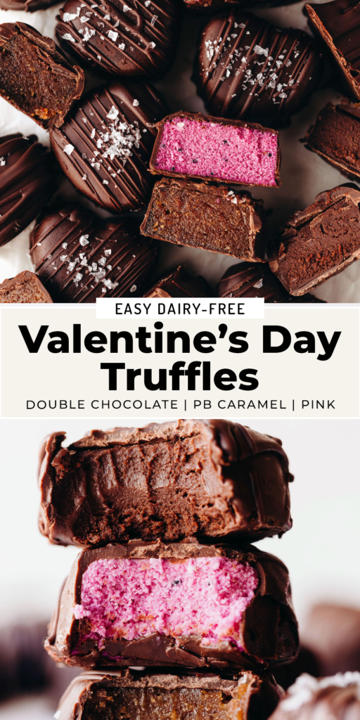 Easy Valentine's Truffles 3 Ways (dairy-free)