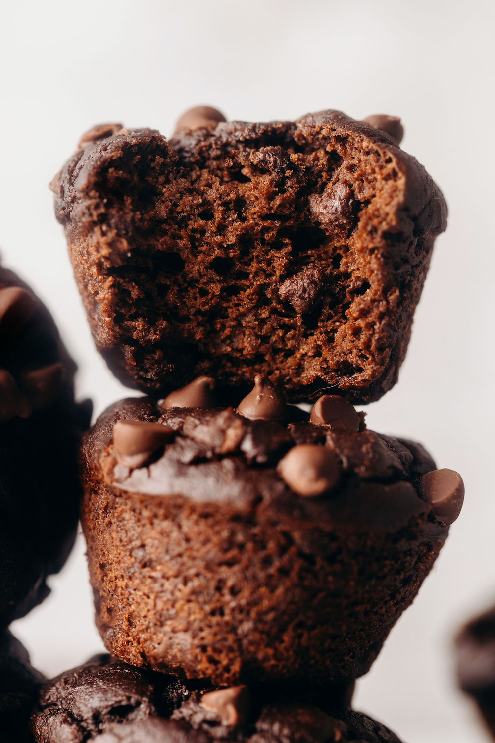 Healthy Chocolate Mini Muffins (with fruit and veggies!)