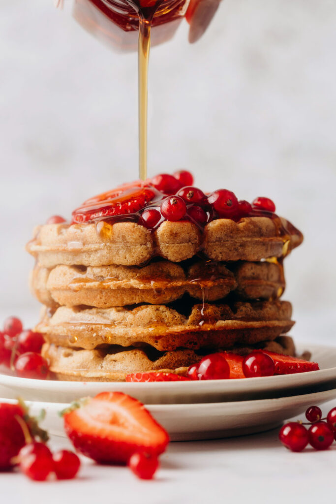 Vegan Protein Waffles (GlutenFree) Feasting on Fruit