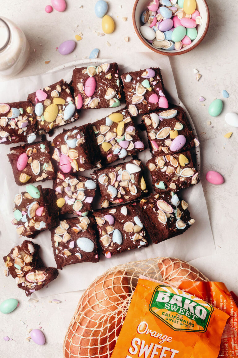Vegan Sweet Potato Easter Brownies (glutenfree) Feasting on Fruit