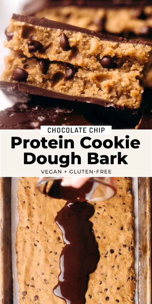 High Protein Cookie Dough Bark (vegan)