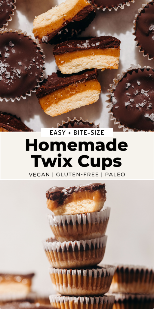 Homemade Twix Cups (vegan + paleo)