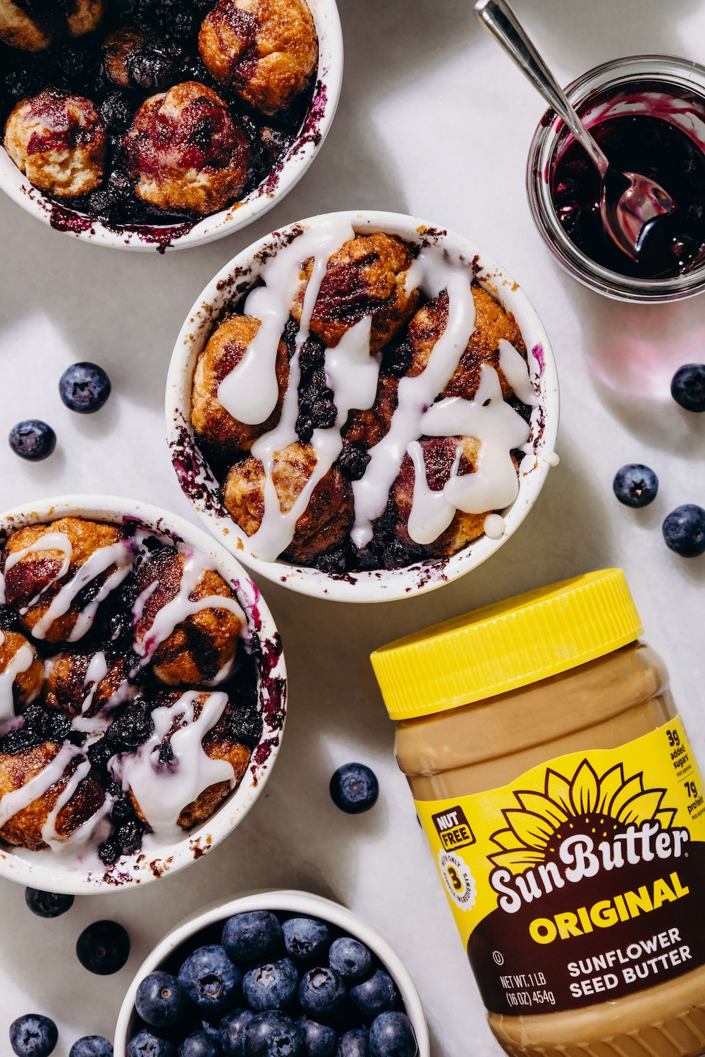 Blueberry Monkey Bread (vegan + gluten-free)