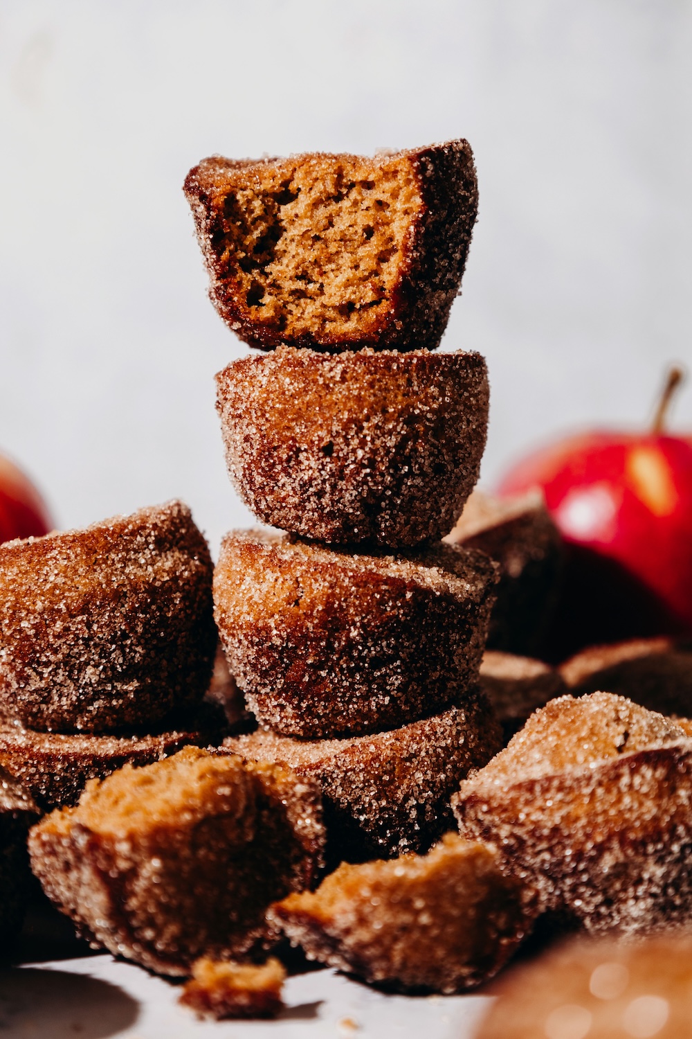 Baked Apple Cider Donut Holes (gluten-free)
