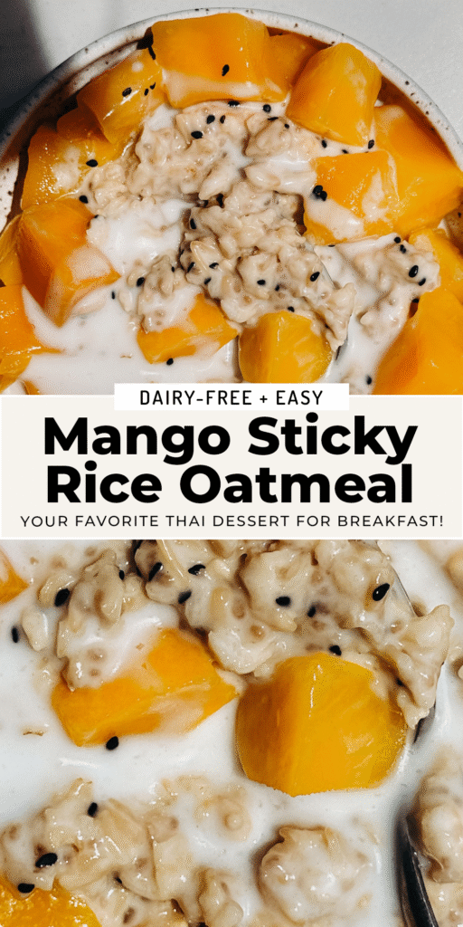 Mango Sticky Rice Oatmeal